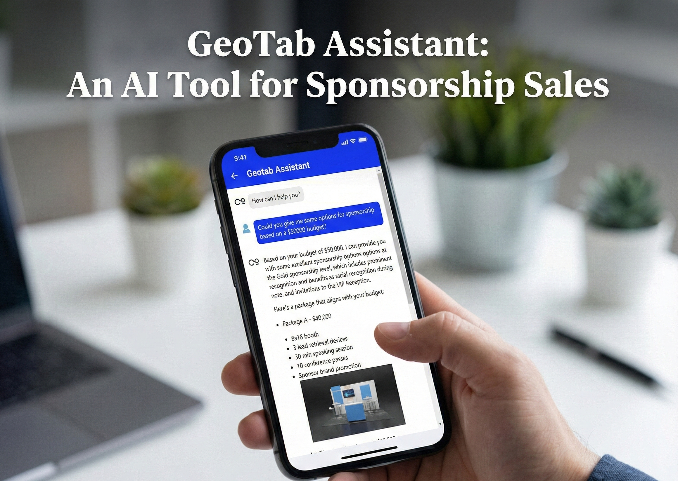 Geotab Assistant: A Smarter Way to Explore Sponsorship Opportunities